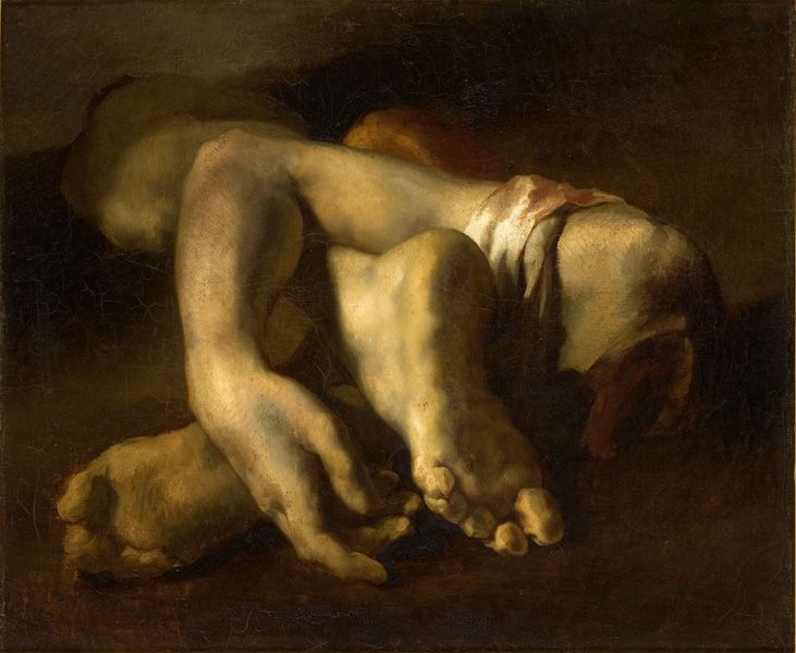Étude de pieds et de mains, 1818-1819